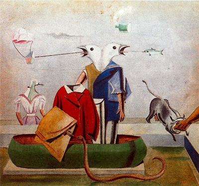 Birds also Birds, Fish Snake and Scarecrow Max Ernst